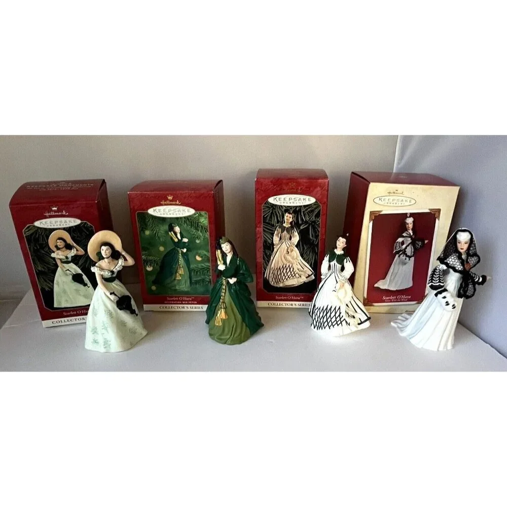 Hallmark Keepsake Ornament Scarlett O'Hara Gone With The Wind Set of 4 in Box